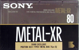 Compact Cassette Sony Metal-XR 80 Type IV Metal 1990 Europe