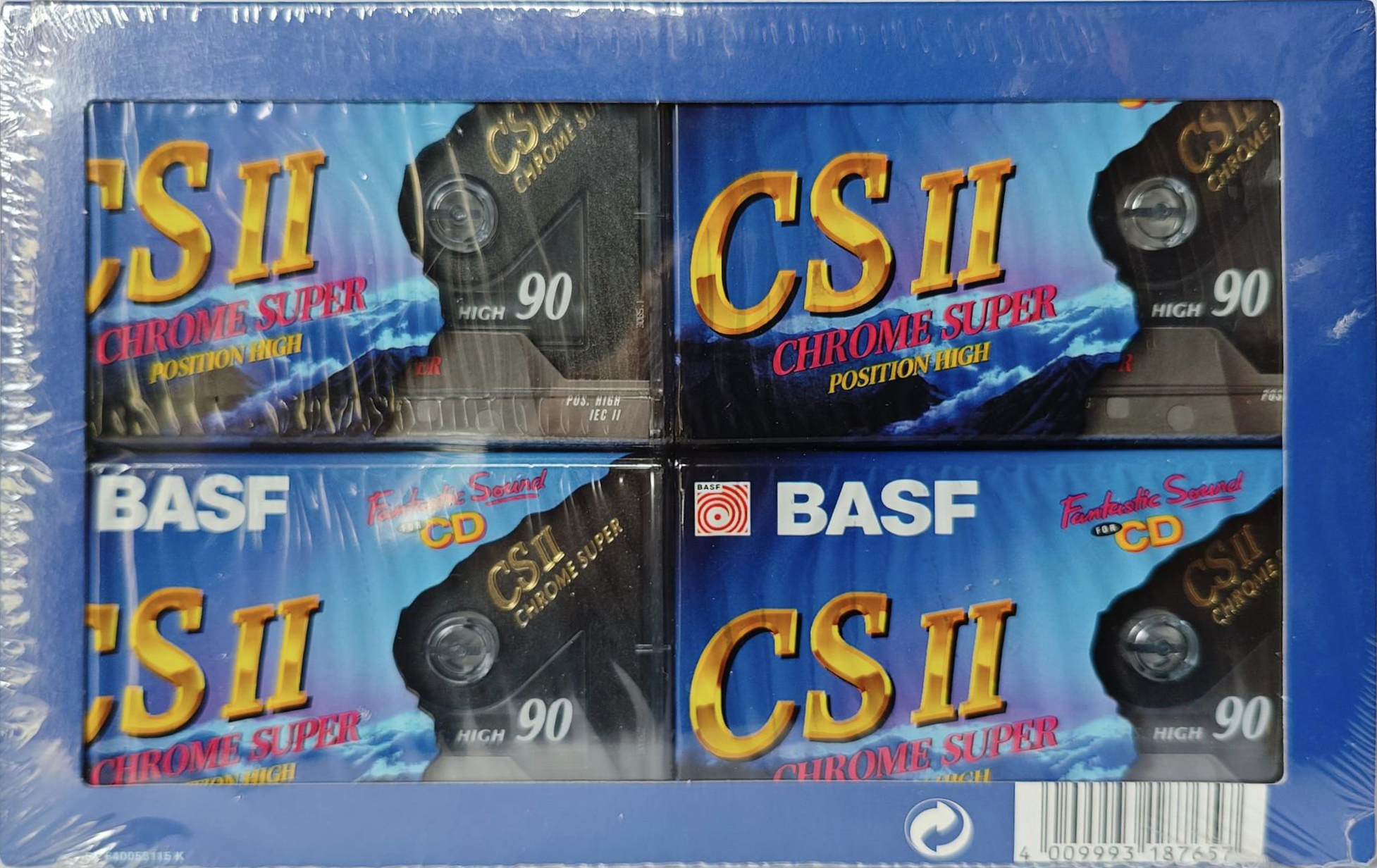 4 pack BASF CS II Chrome Super 90 Type II Chrome 1995 Germany