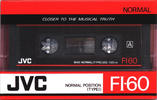 Compact Cassette JVC FI 60 "F1-60S" Type I Normal 1988 North America