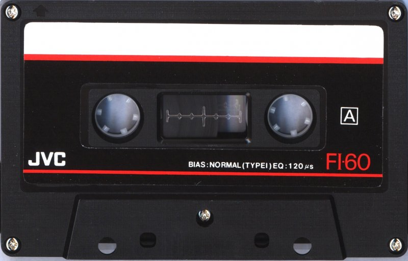 Compact Cassette JVC FI 60 "F1-60S" Type I Normal 1988 North America