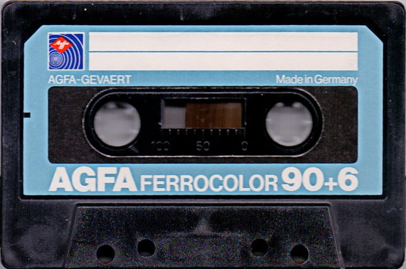 Compact Cassette AGFA Ferrocolor 90+6 Type I Normal 1979 Europe