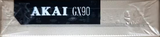 Compact Cassette Akai GX 90 Type II Chrome 1991 Europe