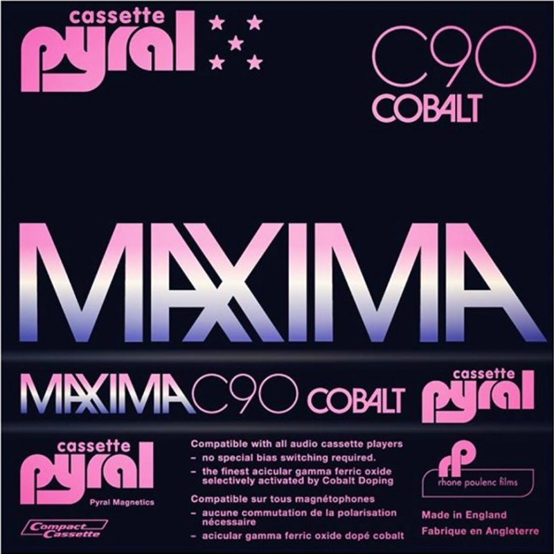 Compact Cassette Pyral Maxima 90 Type I Normal 1980 Canada