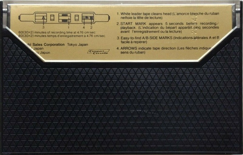 Compact Cassette Hitachi SX 60 Type II Chrome 1981 Europe