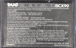 Compact Cassette Bud 90 Type I Normal 1984 Hong Kong