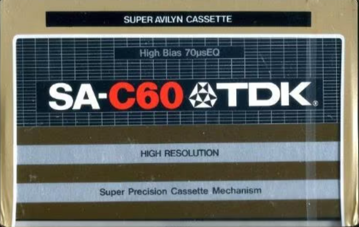 Compact Cassette TDK SA 60 Type II Chrome 1979 Australia, Europe