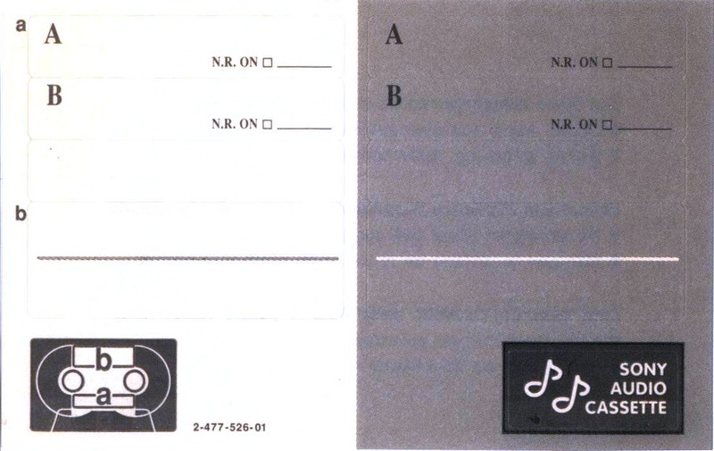 Compact Cassette Sony UX-S 60 Type II Chrome 1996 Europe