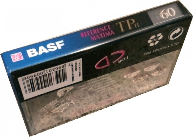 Compact Cassette BASF TP II Reference Maxima 60 Type II Chrome 1993 Brazil