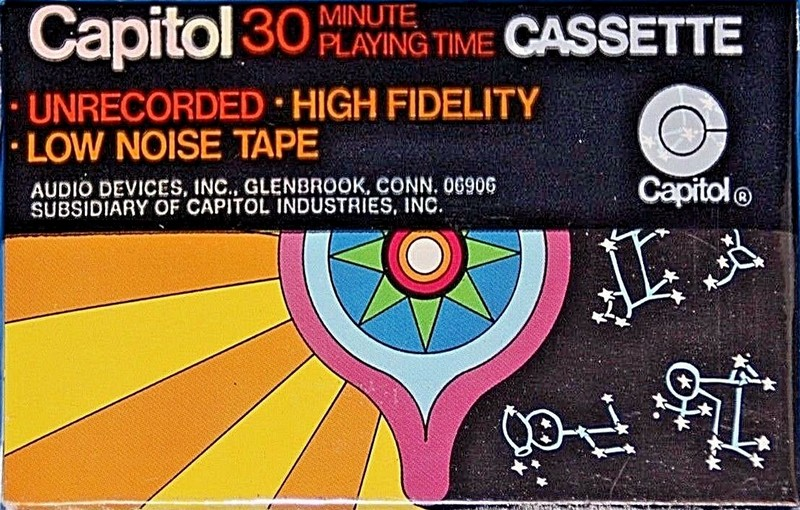 Compact Cassette Capitol Psychedelic Sky 30 Type I Normal 1970 USA