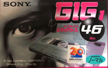 Compact Cassette Sony GIG-1 46 "C-46GIG1E" Type I Normal 1999 Japan