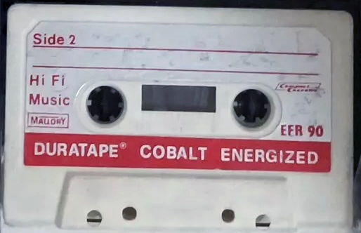 Compact Cassette Mallory EFR 90 "Duratape" Type I Normal 1980 USA