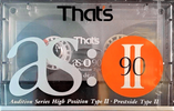 Compact Cassette Thats AS II 90 Type II Chrome 1990 USA
