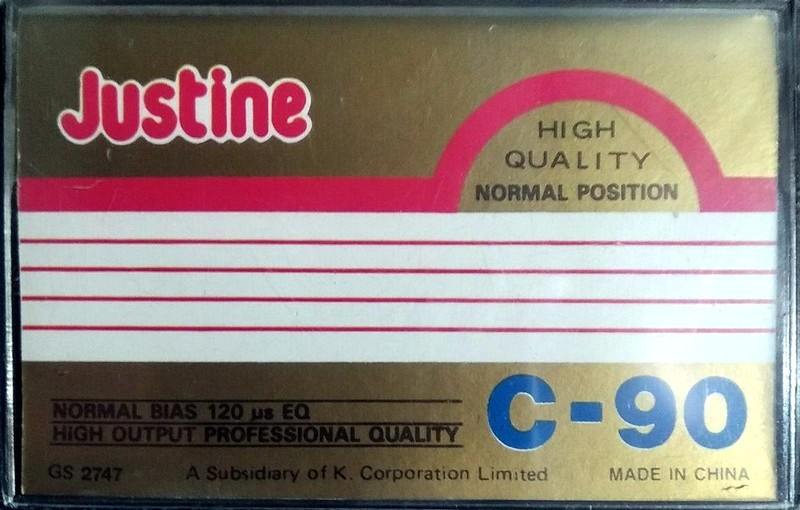 Compact Cassette Justine 90 Type I Normal China
