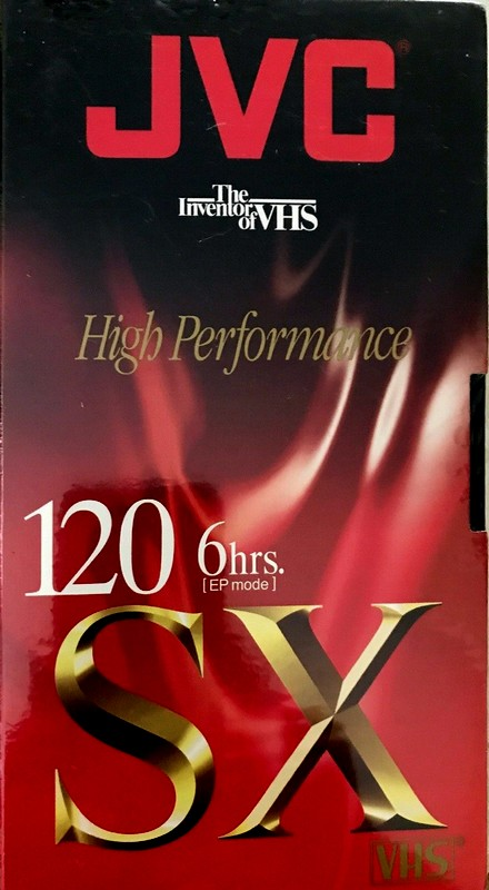 VHS, Video Home System JVC SX 120 "T-120 SXB" Type I Normal 2002 North America