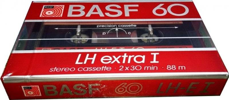 Compact Cassette BASF LH Extra I 60 "Small Window" Type I Normal 1985 North America
