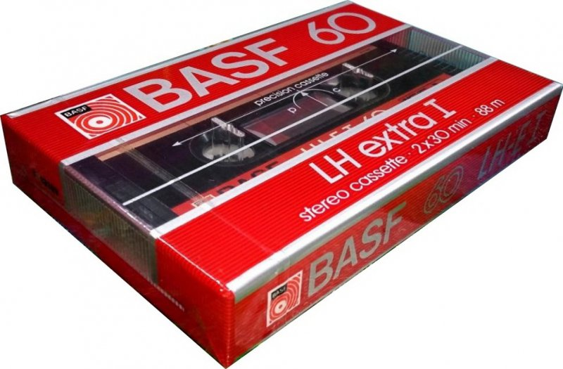 Compact Cassette BASF LH Extra I 60 "Small Window" Type I Normal 1985 North America