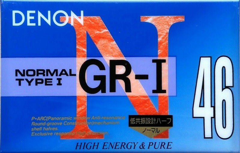 Compact Cassette Denon GR-I 46 "GR-1 46U" Type I Normal 1994 Japan