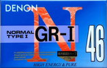 Compact Cassette Denon GR-I 46 "GR-1 46U" Type I Normal 1994 Japan