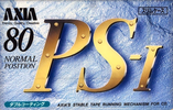 Compact Cassette AXIA PS-I / PS-1 80 "PS1 C 80" Type I Normal 1992 Japan
