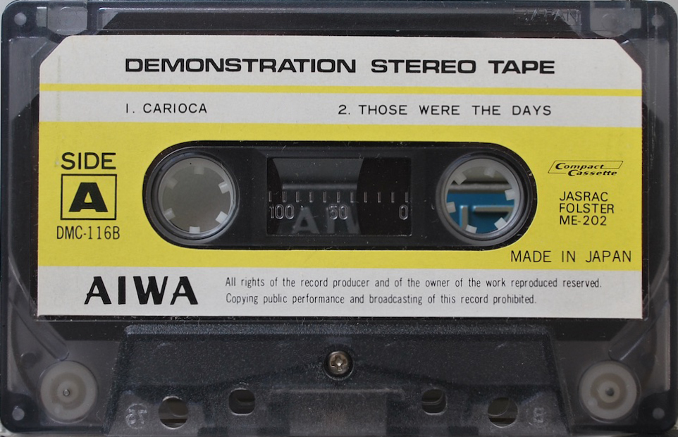Compact Cassette Aiwa "DMC-116B" Demonstration Tape 1976 Japan