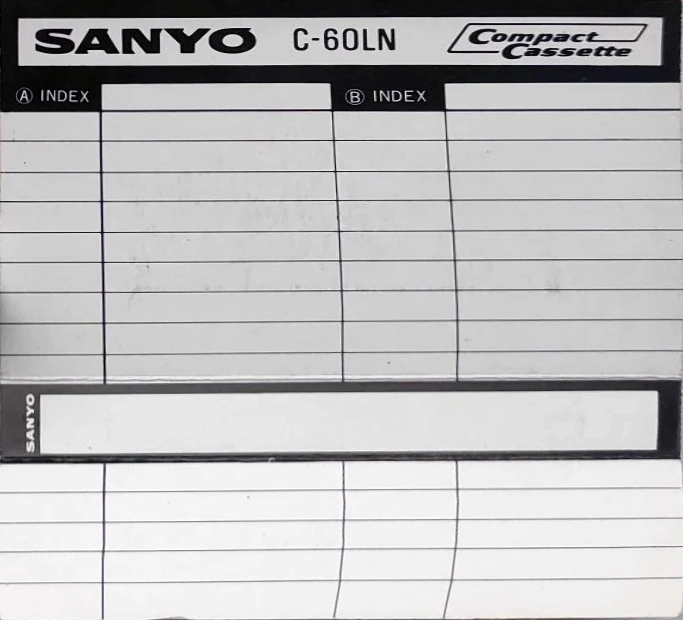 Compact Cassette Sanyo LN 60 "LN P" Type I Normal 1976 Japan