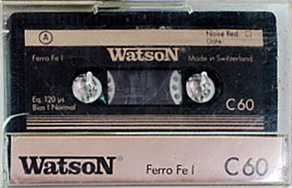 Compact Cassette Watson Ferro 60 "Fe I" Type I Normal 1982 Europe