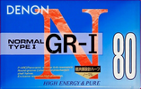 Compact Cassette Denon GR-I 80 "GR-1 80U" Type I Normal 1994 Japan