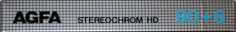 Compact Cassette AGFA Stereochrom HD 90+6 Type II Chrome 1985 Europe