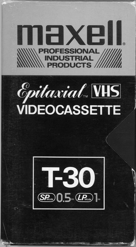 VHS, Video Home System Maxell 30 Type II Chrome 1980 USA