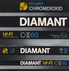 Compact Cassette Polimer Diamant C-II 60 Type II Chrome Hungary