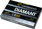 Compact Cassette Polimer Diamant C-II 60 Type II Chrome Hungary