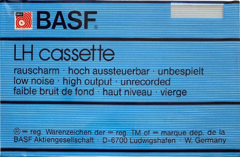 Compact Cassette BASF LH 90 Type I Normal 1984 Europe