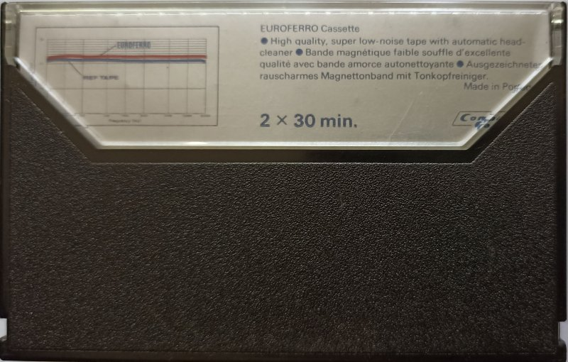 Compact Cassette EuroAudio 60 "EUROFERRO" Type I Normal 1984 Europe