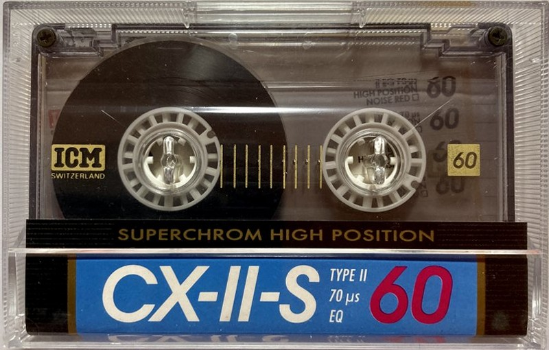 Compact Cassette ICM CX-II-S 60 Type II Chrome 1990 Europe
