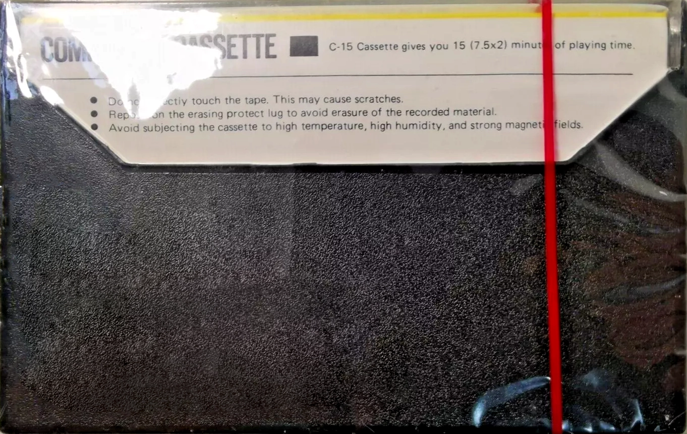 Compact Cassette No Name 15 "CC-15 C-15-X" Computer Cassette Unknown Country