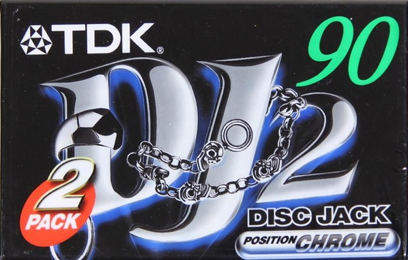 2 pack TDK DJ2 Disc Jack 90 "DJ2-90EA2" Type II Chrome 1997 Europe