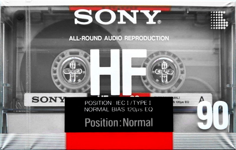 Compact Cassette Sony HF 90 Type I Normal 1988 Europe