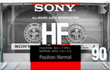 Compact Cassette Sony HF 90 Type I Normal 1988 Europe