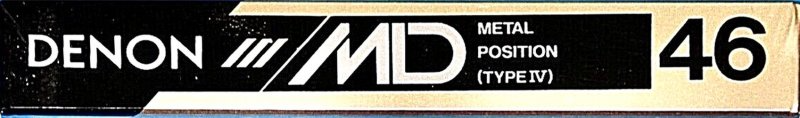 Compact Cassette Denon MD 46 "MD46P" Type IV Metal 1990 Japan
