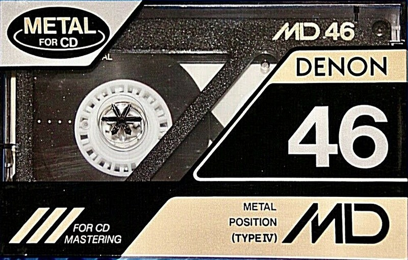 Compact Cassette Denon MD 46 "MD46P" Type IV Metal 1990 Japan