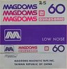 Compact Cassette Magdoms LN 60 Type I Normal 1982 Taiwan