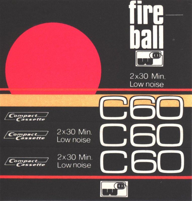 Compact Cassette Fire Ball 60 Type I Normal Hong Kong