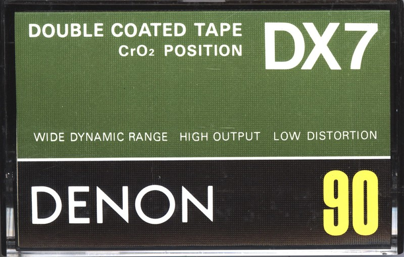 Compact Cassette Denon DX7 90 Type II Chrome 1978 Europe