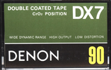 Compact Cassette Denon DX7 90 Type II Chrome 1978 Europe