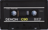 Compact Cassette Denon DX7 90 Type II Chrome 1978 Europe
