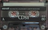 Compact Cassette Maxell CD`s II / CD`s 2 80 "CDS2-80G" Type II Chrome 1994 Japan