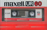 Compact Cassette Maxell UR 60 Type I Normal 1986 Japan