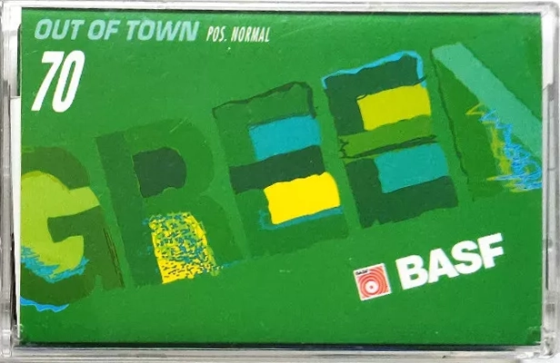 Compact Cassette BASF 70 "Out of Town GREEN" Type I Normal Germany