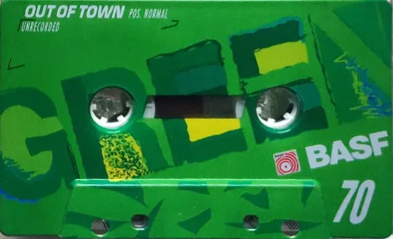 Compact Cassette BASF 70 "Out of Town GREEN" Type I Normal Germany