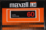 Compact Cassette Maxell 60 Type I Normal 1977 USA